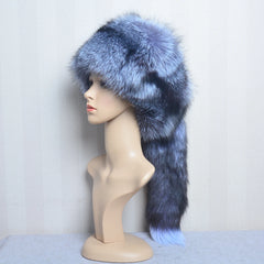 Fox Fur Skully Hat