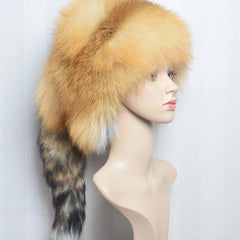 Fox Fur Skully Hat