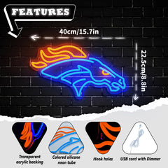 Denver Broncos NFL LED Sign