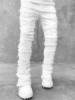 Frayed Slit Lining Pants