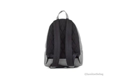 Burberry Abbeydale Branded Charcoal Grey Leather Backpack